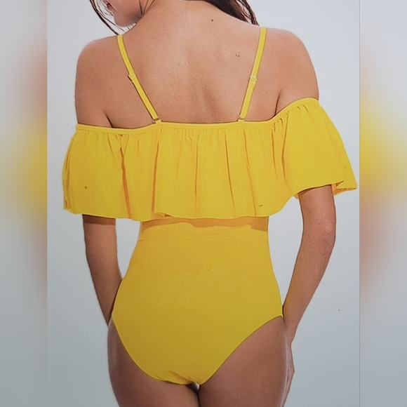 NWT RUFFLE SHOULDER STRAP FLOUNCE Swim Bathing Suit XL - Picture 7 of 13